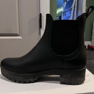 Jeffrey Campbell Black Chelsea Lug Ankle Boot